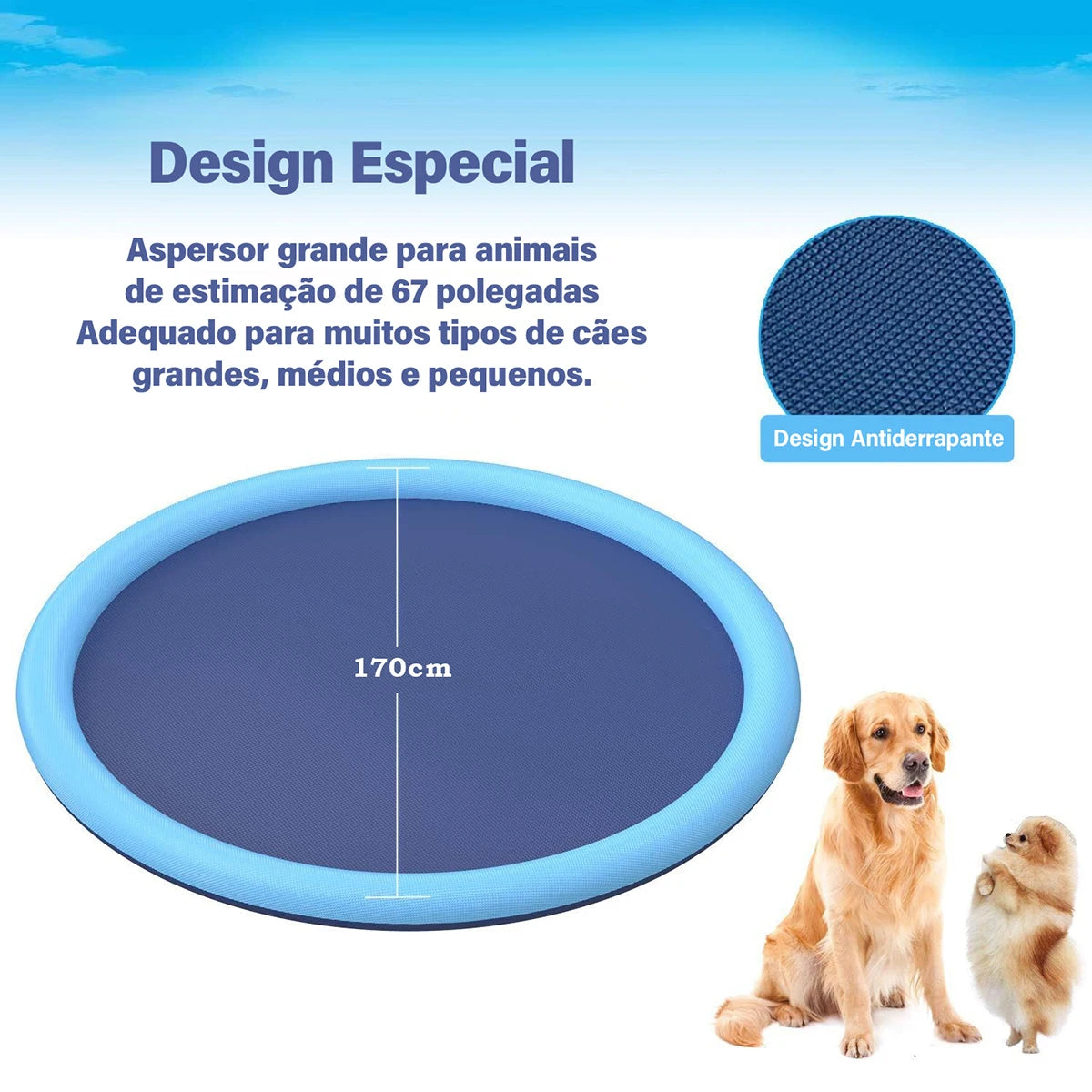 Tapete splash para animais